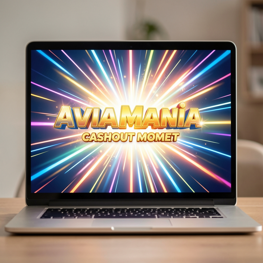 AviaMania cashout moment with bright animated burst effect and a winning multiplier number highlighted on screen